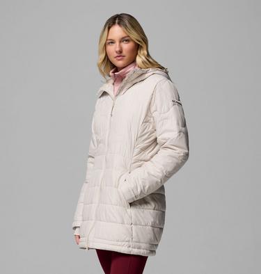 Women's Crown Point II Hooded Puffer Jacket, Color: Dark Stone, image 8