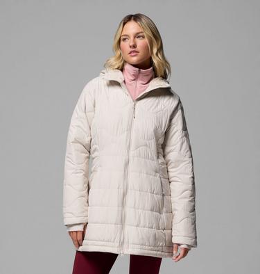Women's Crown Point II Hooded Puffer Jacket, Color: Dark Stone, image 3