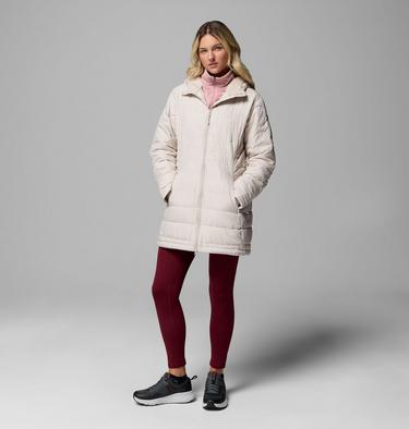 Women's Crown Point II Hooded Puffer Jacket, Color: Dark Stone, image 4