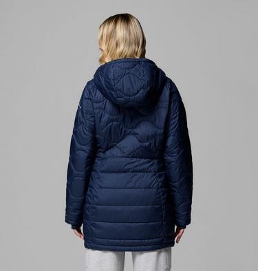 Women's Crown Point II Hooded Puffer Jacket, Color: Collegiate Navy, image 3