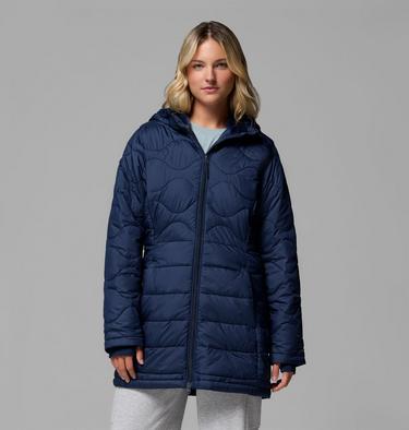 Women's Crown Point II Hooded Puffer Jacket, Color: Collegiate Navy, image 1