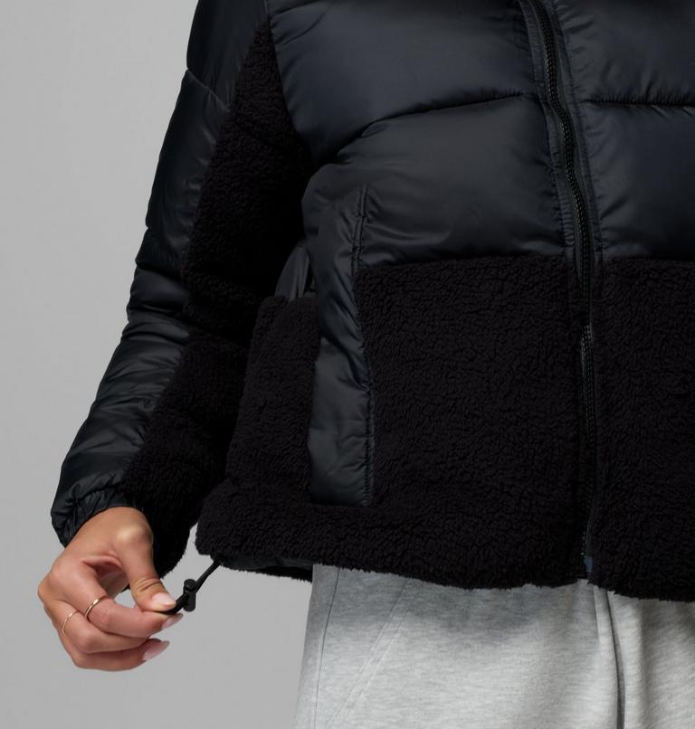 Women's Leadbetter Point II Sherpa Hybrid Puffer Jacket, Color: Black, image 8