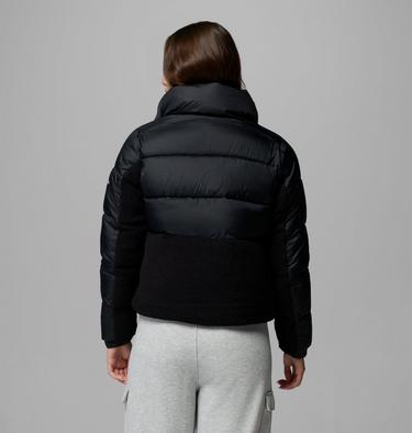 Women's Leadbetter Point II Sherpa Hybrid Puffer Jacket, Color: Black, image 3