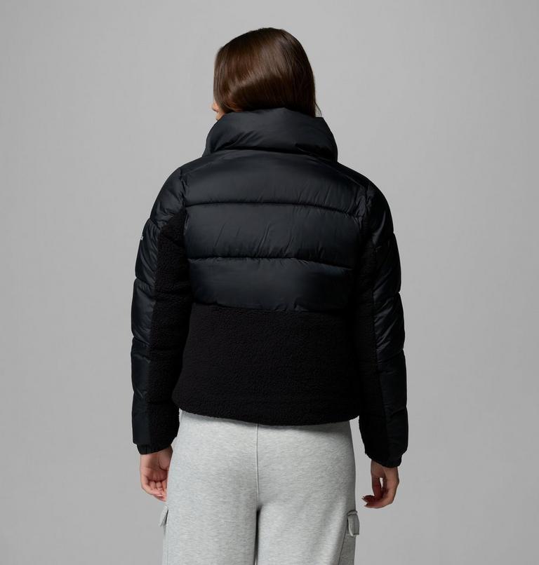 Women's Leadbetter Point II Sherpa Hybrid Puffer Jacket, Color: Black, image 3