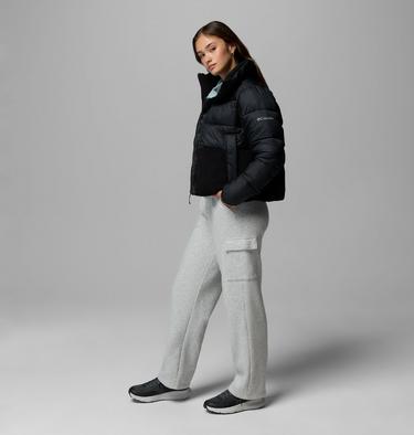 Women's Leadbetter Point II Sherpa Hybrid Puffer Jacket, Color: Black, image 6