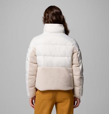 Doudoune Hybride Sherpa Leadbetter Point II Femme, Color: Sea Salt, Dark Stone, image 3