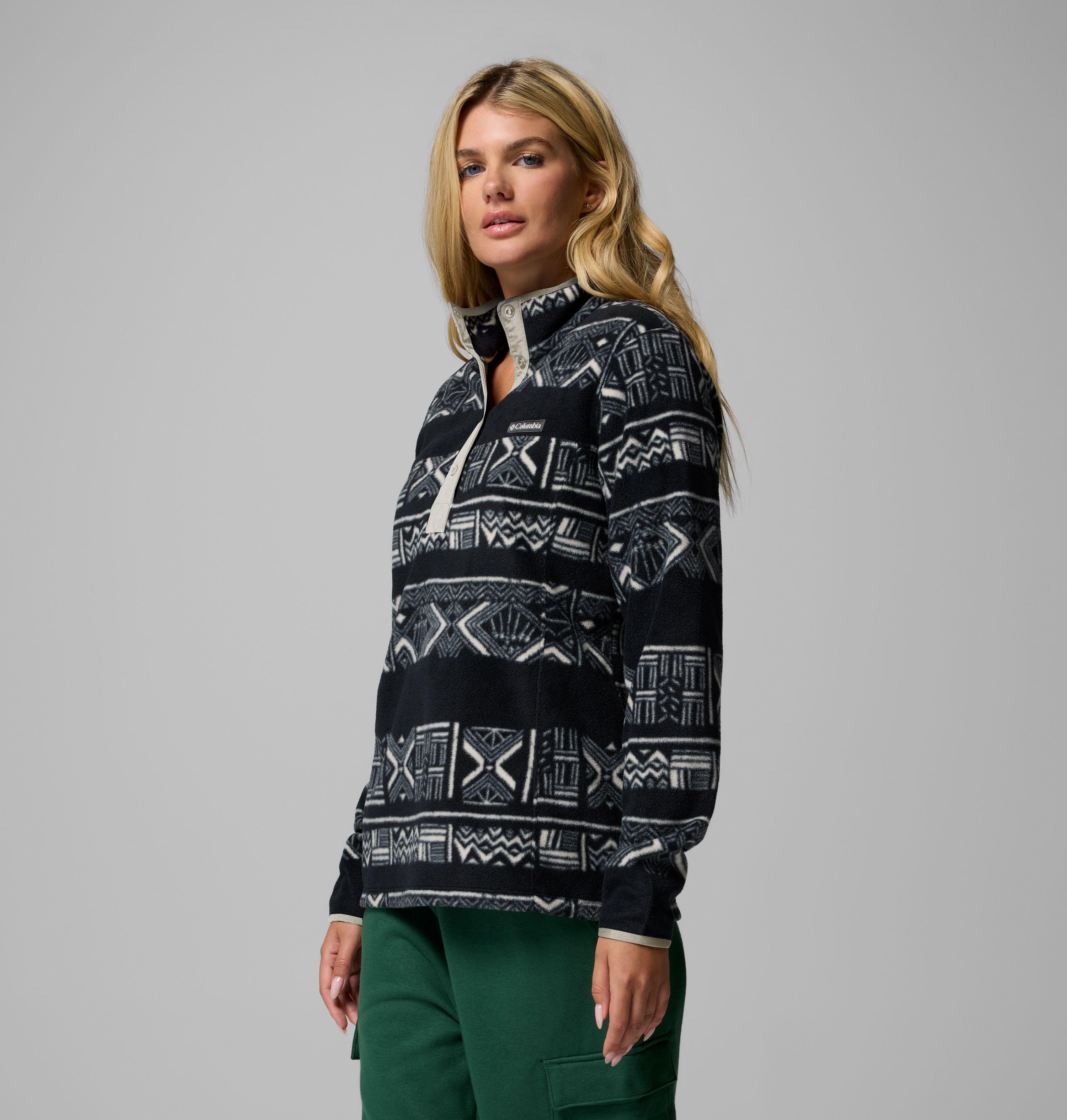 Women's Benton Springs Printed Half Snap Fleece Pullover | 012 | M 4
