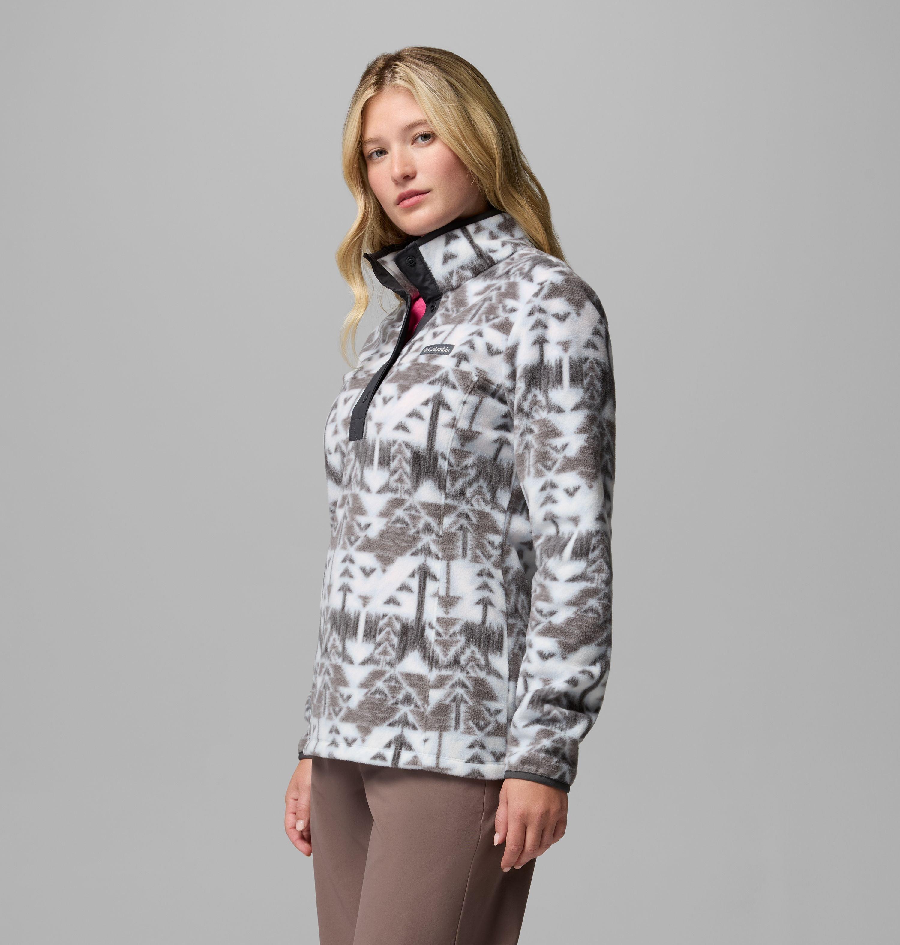 Women's Benton Springs Printed Half Snap Fleece Pullover | 031 | XS 4