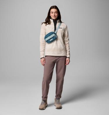 Women's Benton Springs Printed Half Snap Fleece, Color: Dark Stone Deschutes Days, image 10