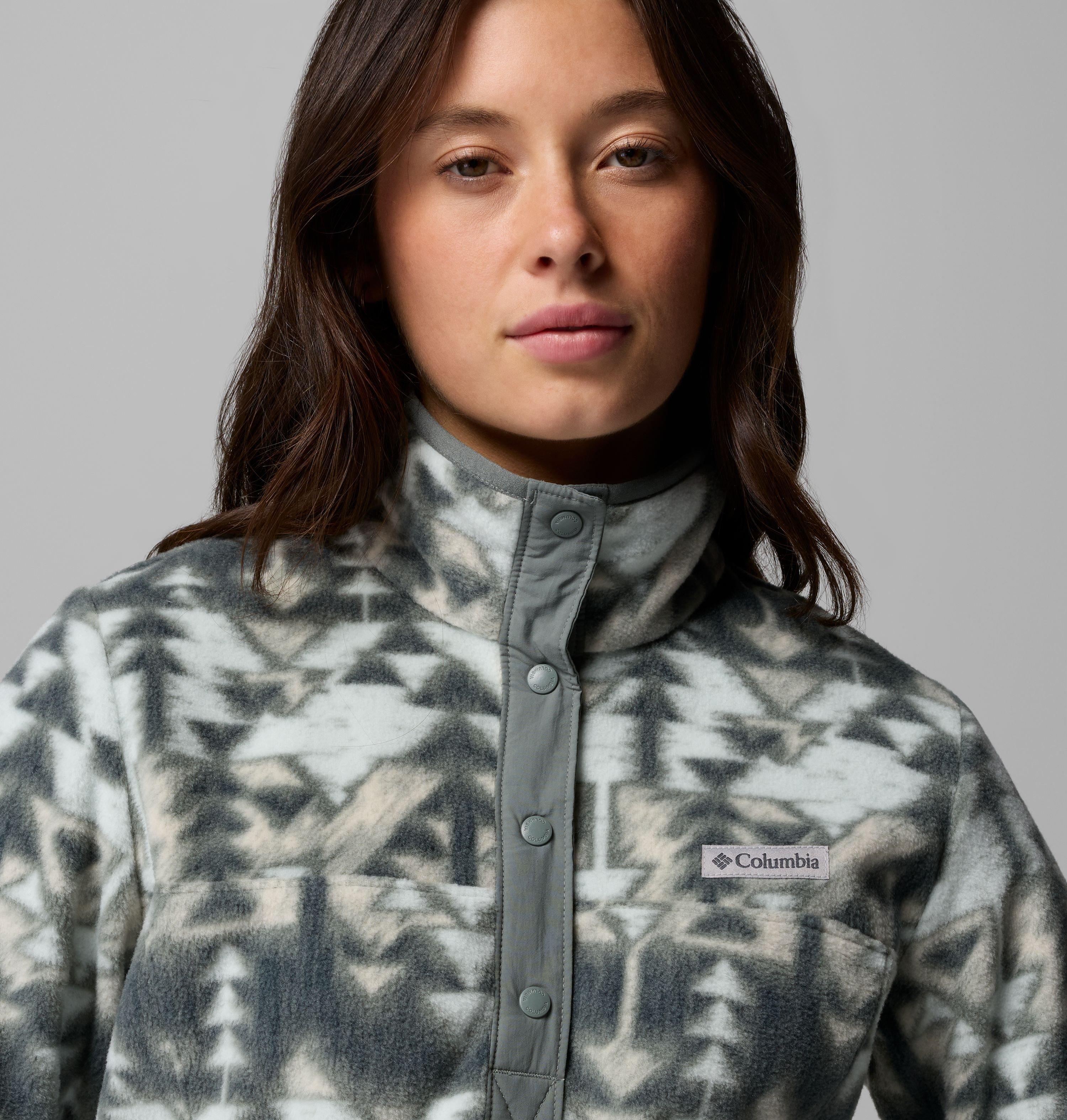 Chandail imprimé à demi-fermeture pressionnée en laine polaire Benton Springs pour femme | 342 | XS 5