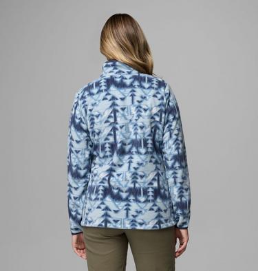 Women's Benton Springs Printed Half Snap Fleece, Color: Rainy Day, Sketchup, image 11