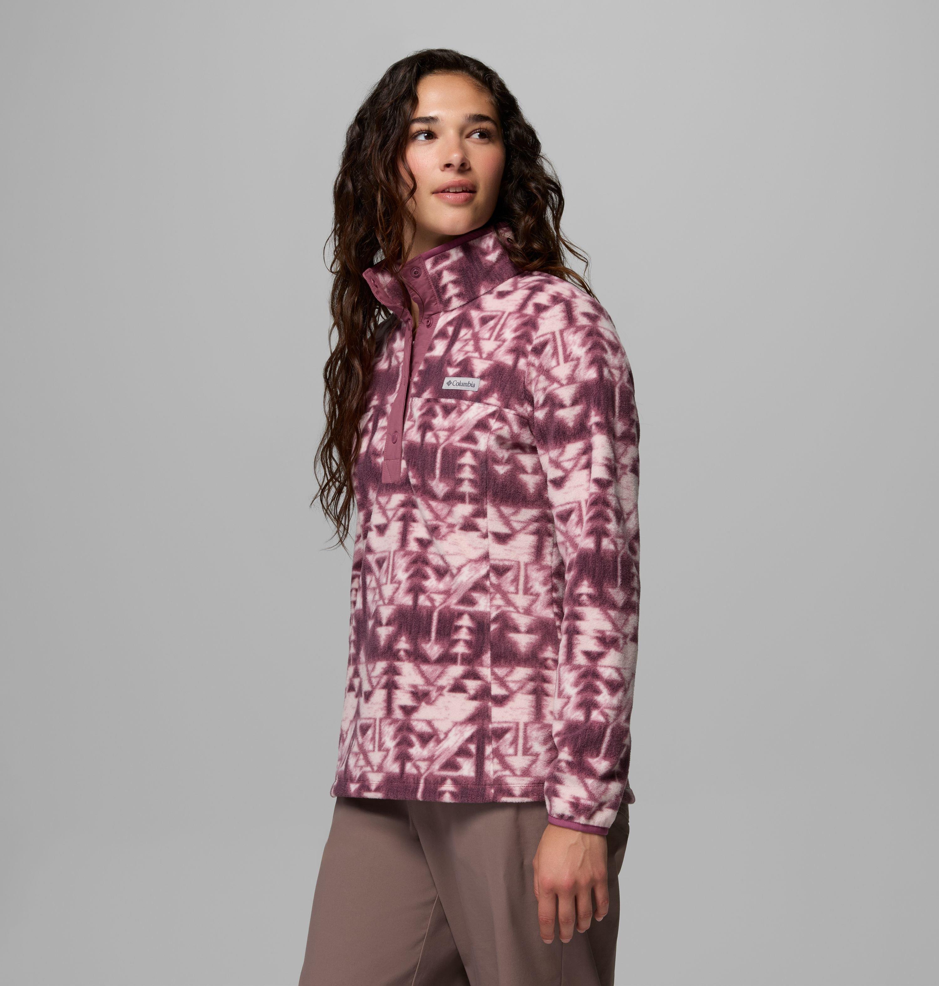Chandail imprimé à demi-fermeture pressionnée en laine polaire Benton Springs pour femme | 551 | XXL 4