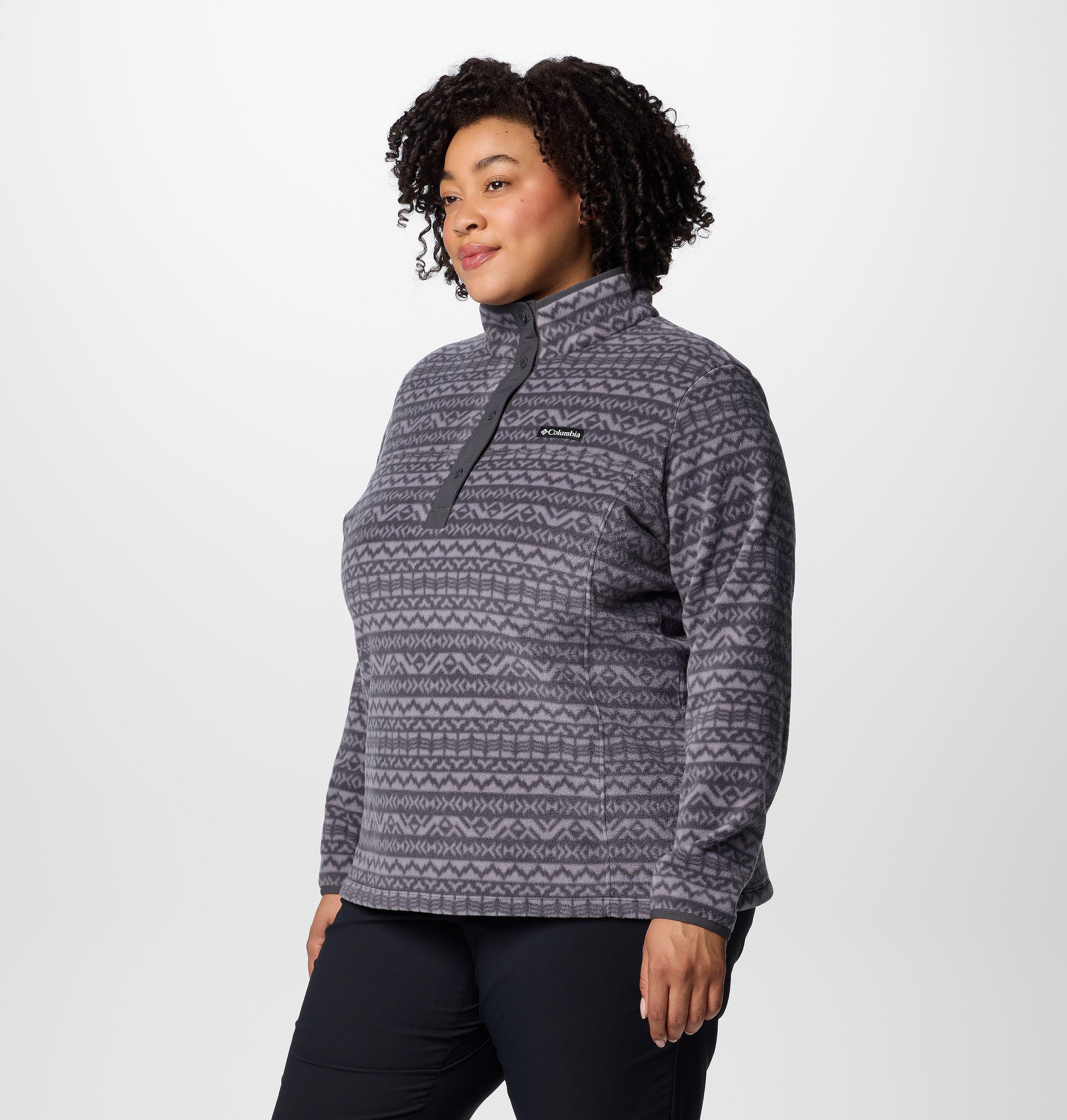 Women's Benton Springs Printed Half Snap Fleece Pullover - Plus Size | 011 | 2X 4