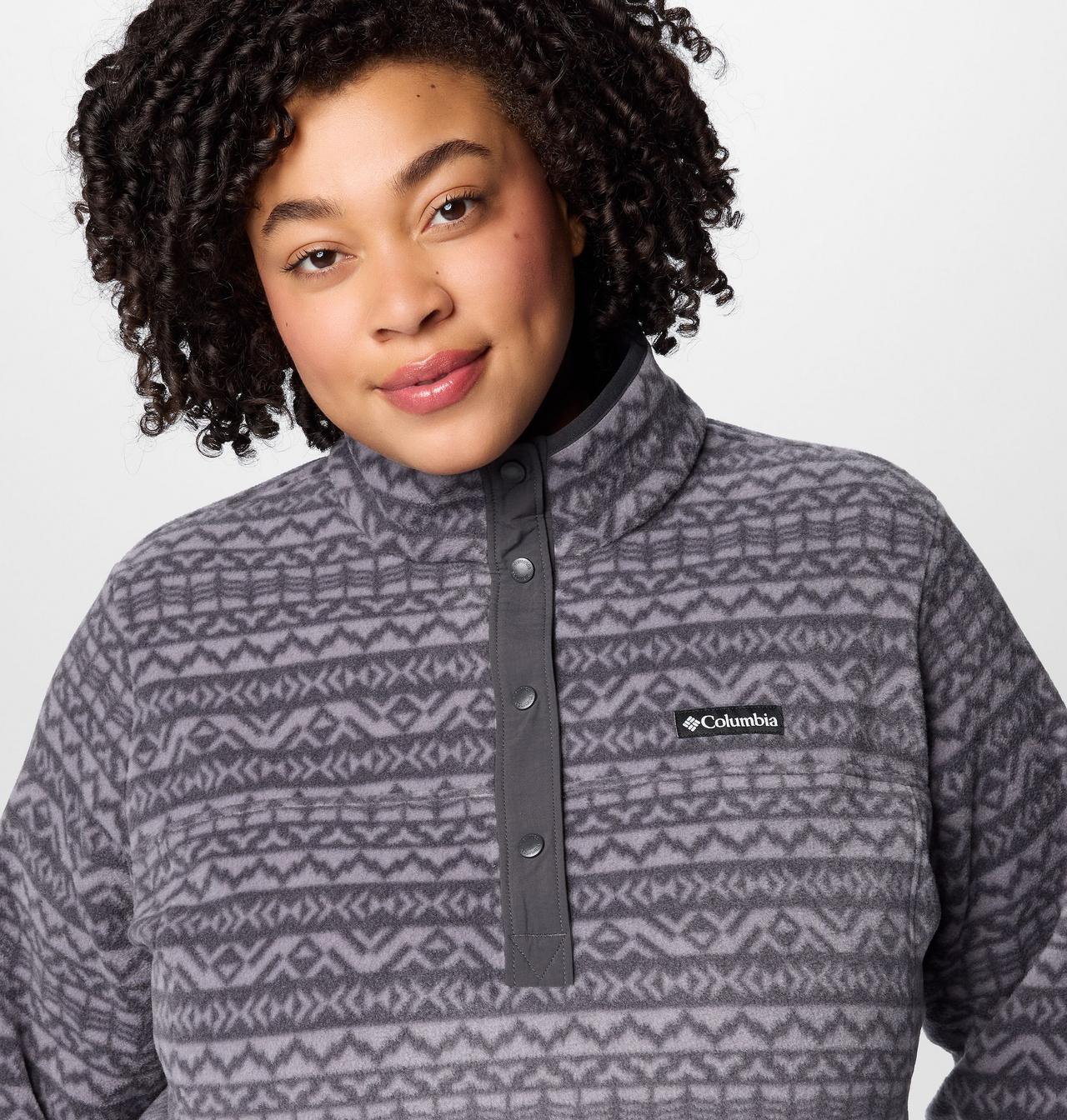 Women's Benton Springs™ Printed Half Snap Fleece Pullover - Plus Size | 011 | 2X 5