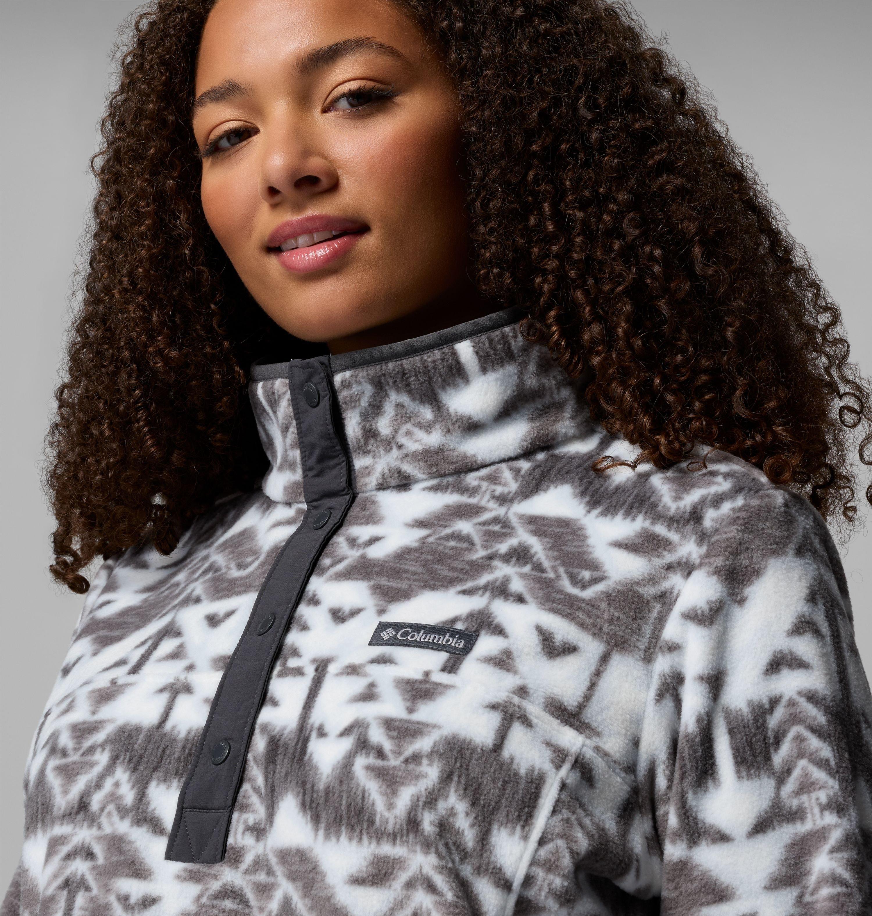 Women's Benton Springs Printed Half Snap Fleece Pullover - Plus Size | 031 | 2X 5