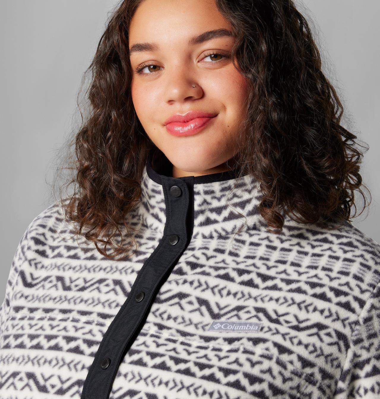 Women's Benton Springs™ Printed Half Snap Fleece Pullover - Plus Size 5