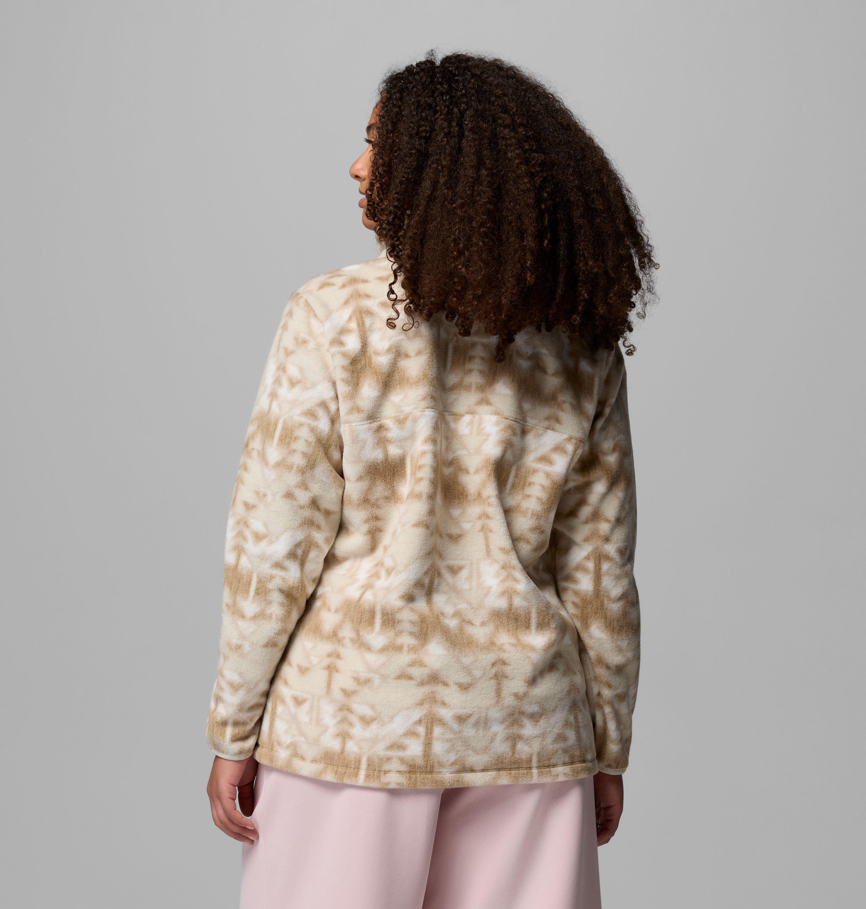 Chandail imprimé à demi-fermeture pressionnée en laine polaire Benton Springs pour femme – Grandes tailles | 271 | 2X 3