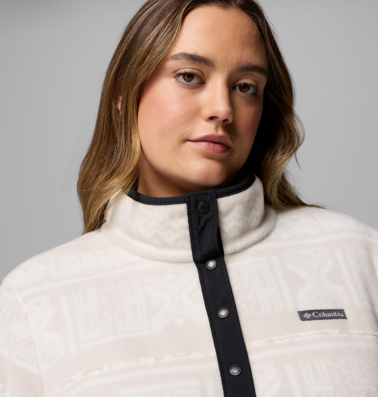 Women's Benton Springs™ Printed Half Snap Fleece Pullover - Plus Size | 278 | 1X 5