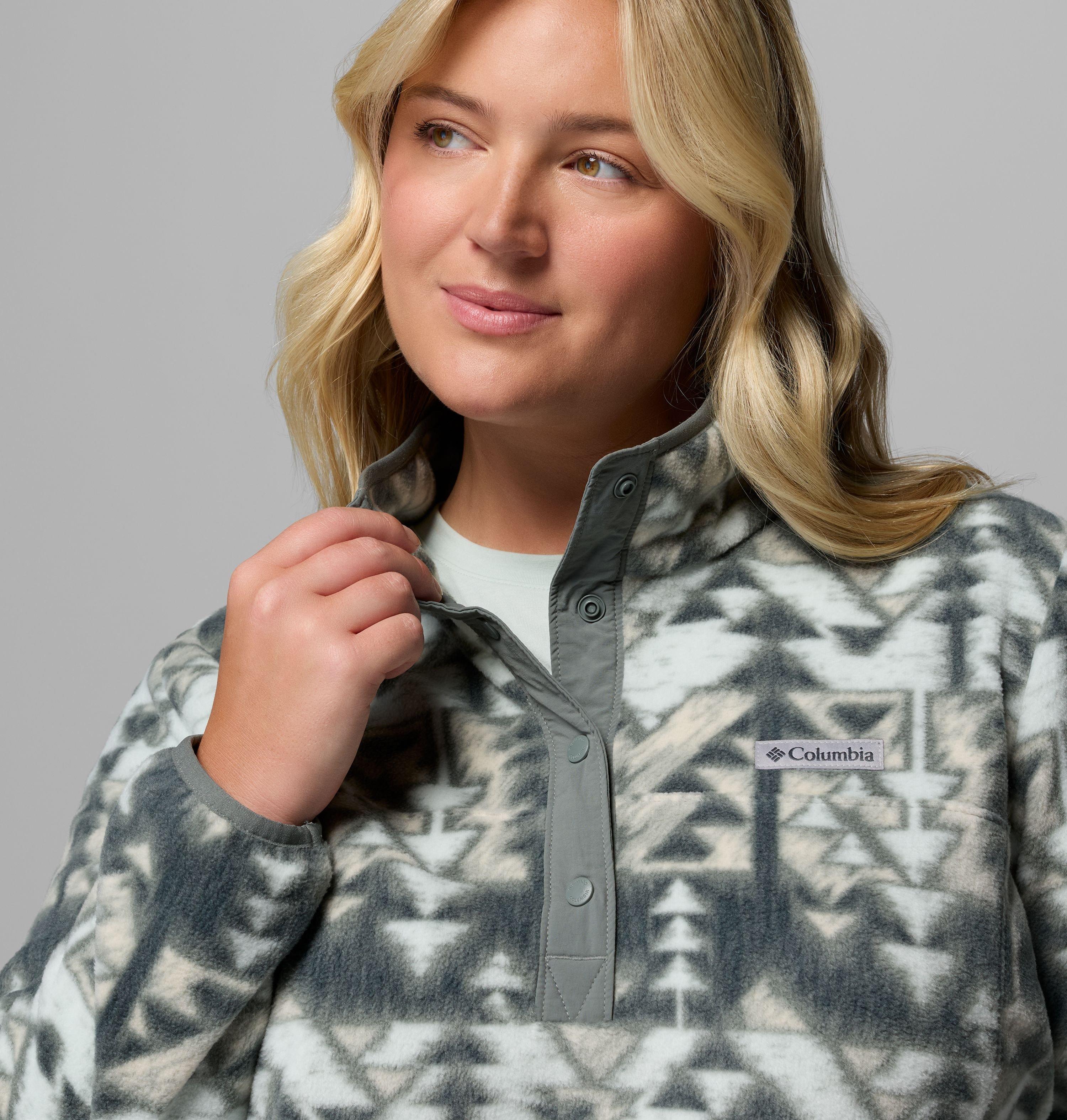 Women's Benton Springs Printed Half Snap Fleece Pullover - Plus Size 5
