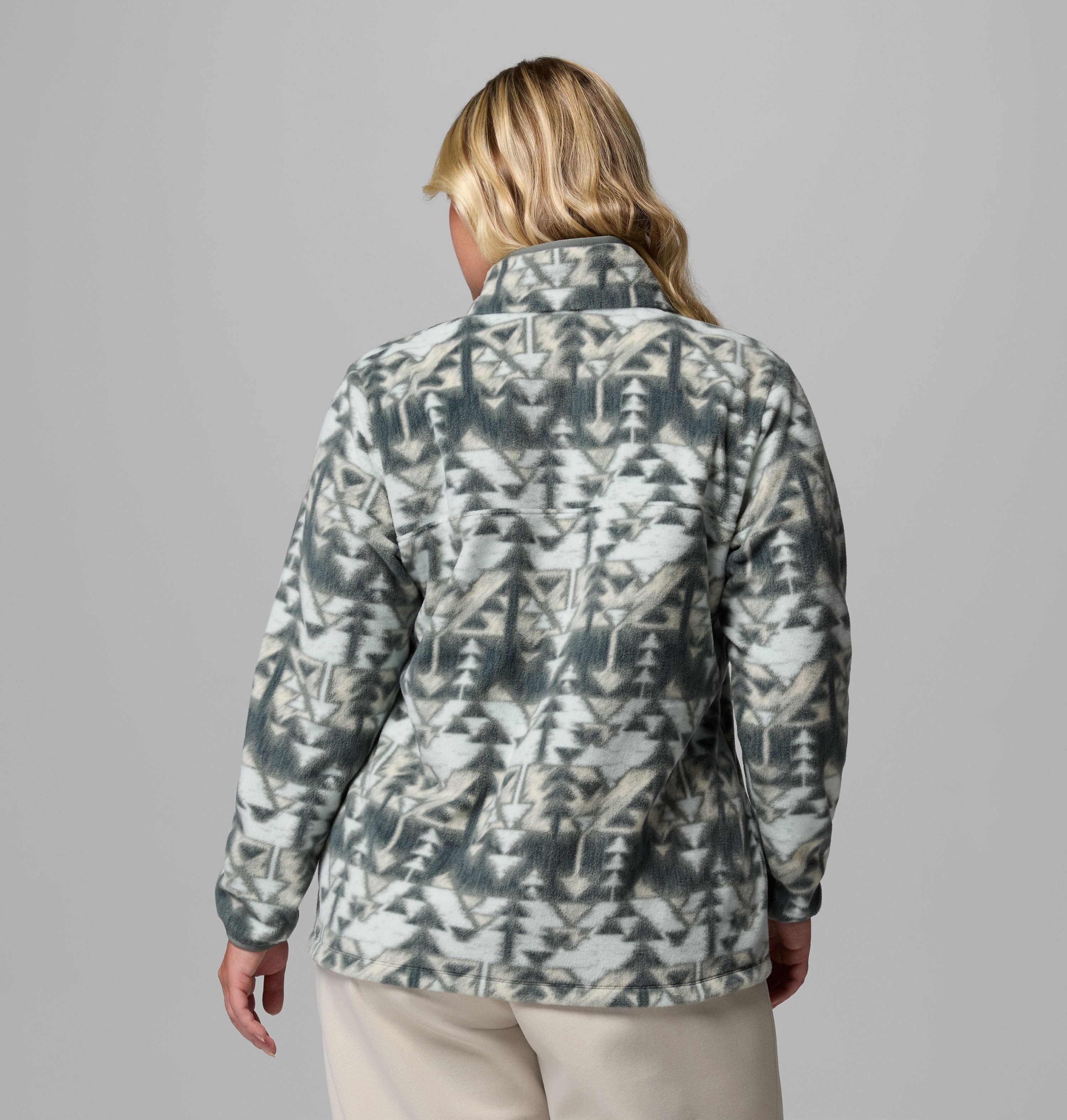Women's Benton Springs Printed Half Snap Fleece Pullover - Plus Size 3