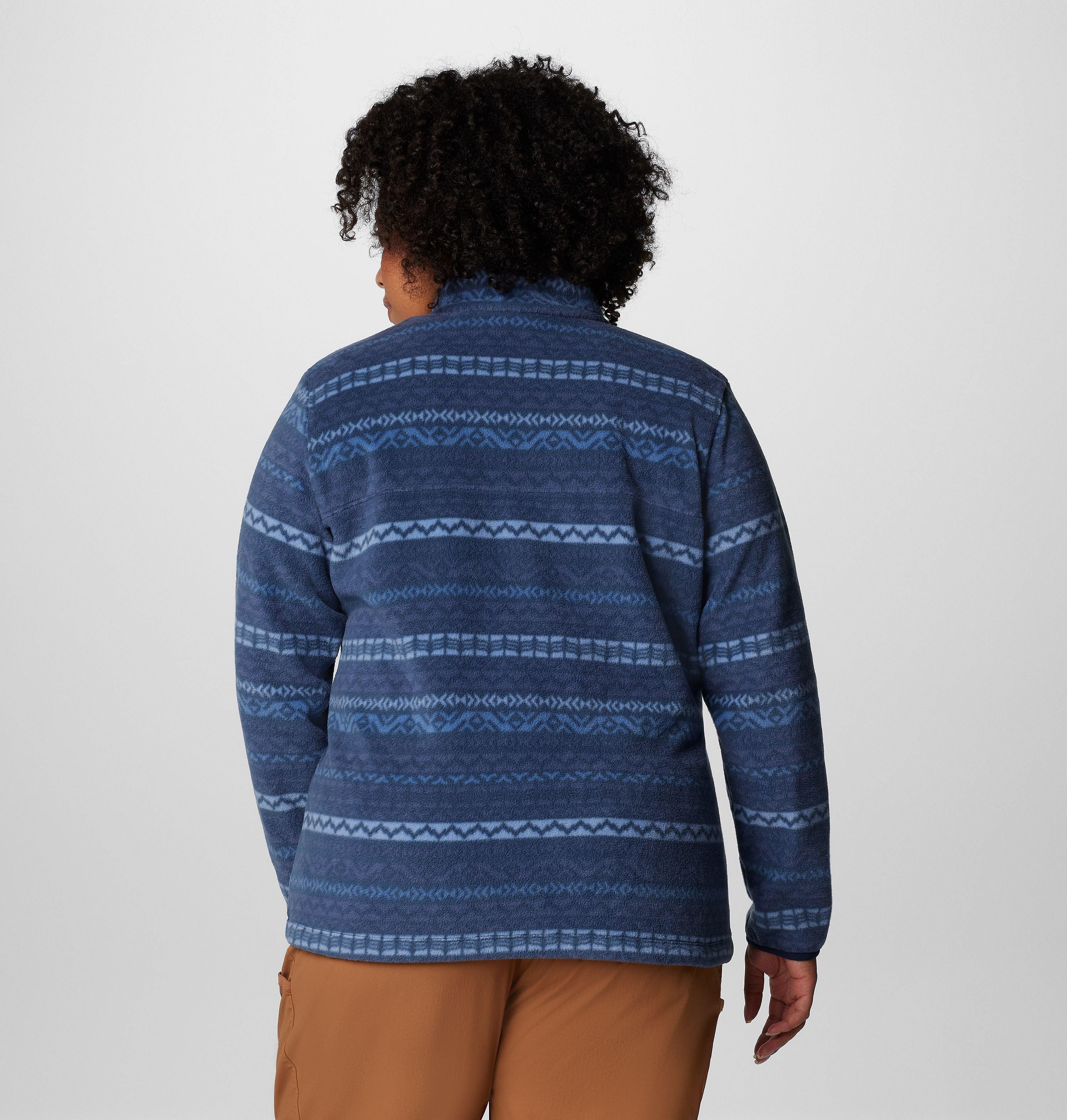 Women's Benton Springs Printed Half Snap Fleece Pullover - Plus Size 2