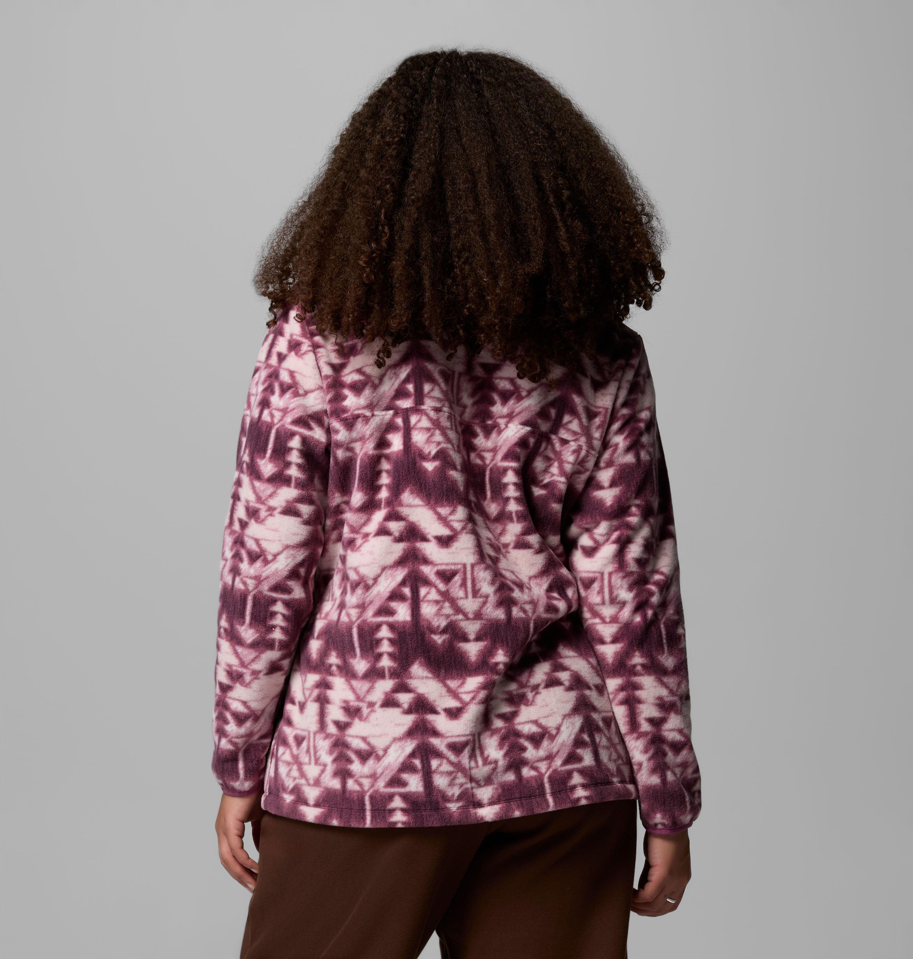 Chandail imprimé à demi-fermeture pressionnée en laine polaire Benton Springs pour femme – Grandes tailles 3