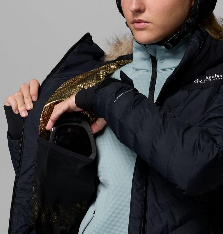 Women's Bird Mountain II Insulated Down Ski Jacket, Color: Black, image 5