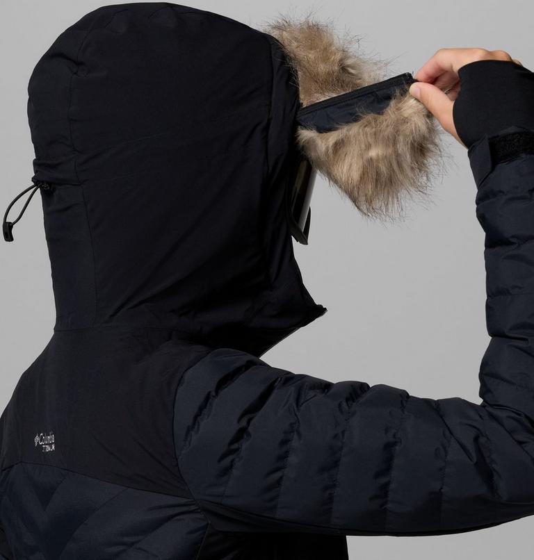 Women's Bird Mountain II Insulated Down Ski Jacket, Color: Black, image 10