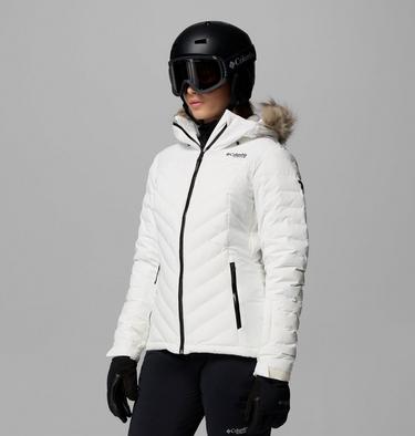 Women's Bird Mountain II Insulated Down Ski Jacket, Color: Sea Salt, image 4