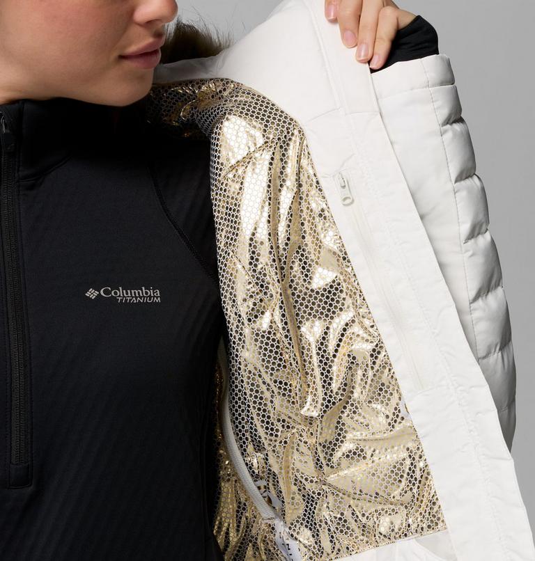 Women's Bird Mountain II Insulated Down Ski Jacket, Color: Sea Salt, image 6