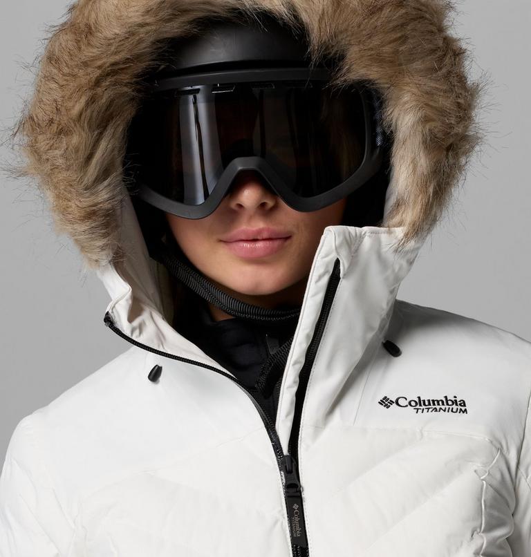 Women's Bird Mountain II Insulated Down Ski Jacket, Color: Sea Salt, image 8