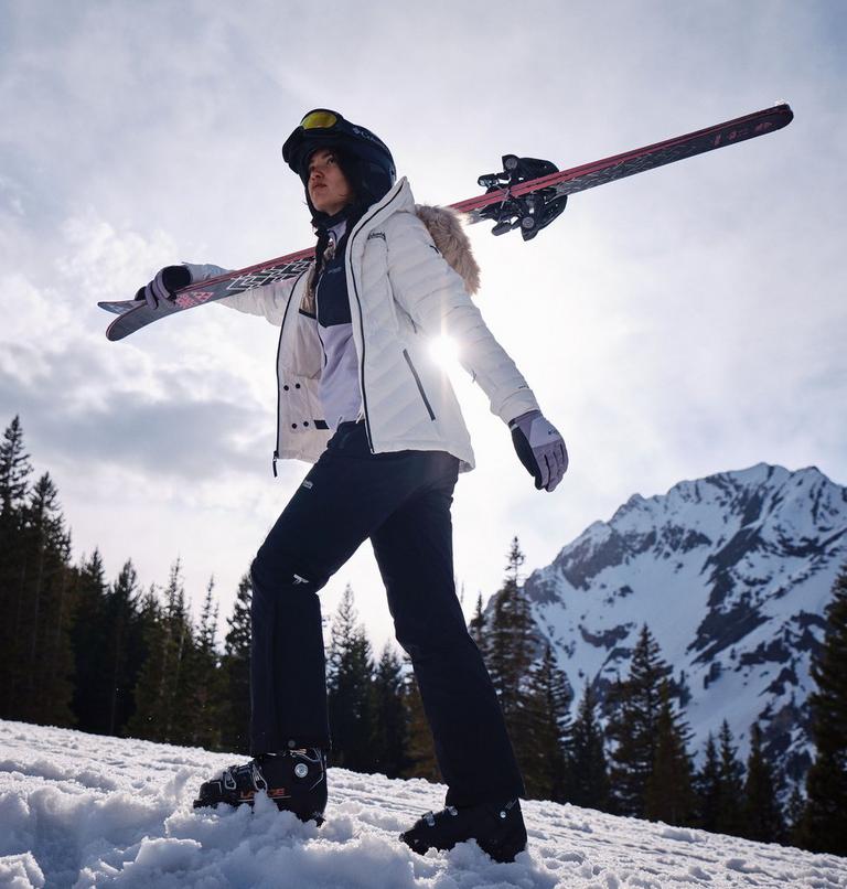 Women's Bird Mountain II Insulated Down Ski Jacket, Color: Sea Salt, image 15