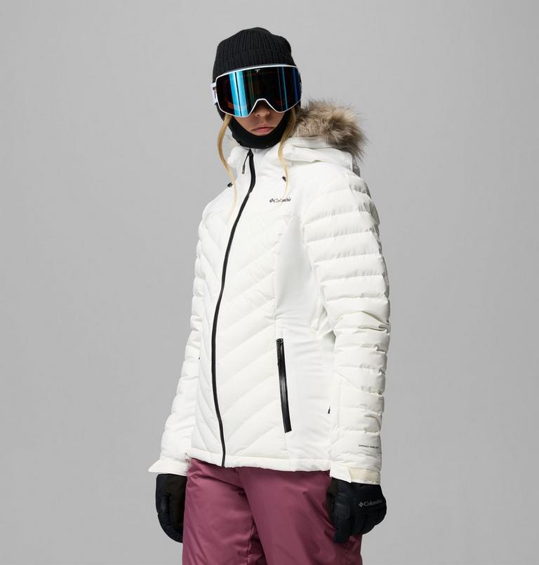 Chaqueta de esqu&iacute; aislante de plum&oacute;n Bird Mountain III para mujer, Color: Sea Salt, image 4