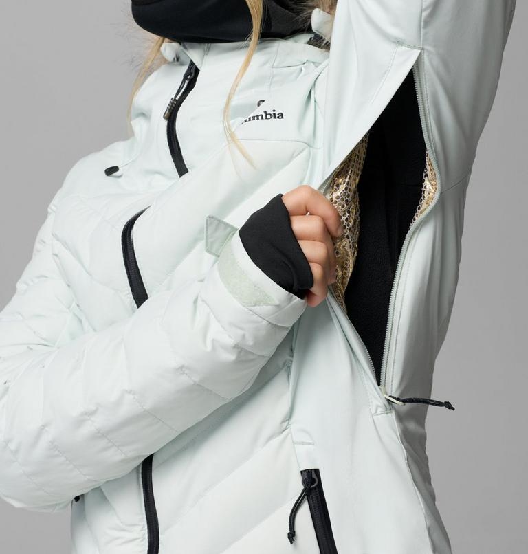 Women's Bird Mountain II Insulated Down Ski Jacket, Color: Tea Light, image 13