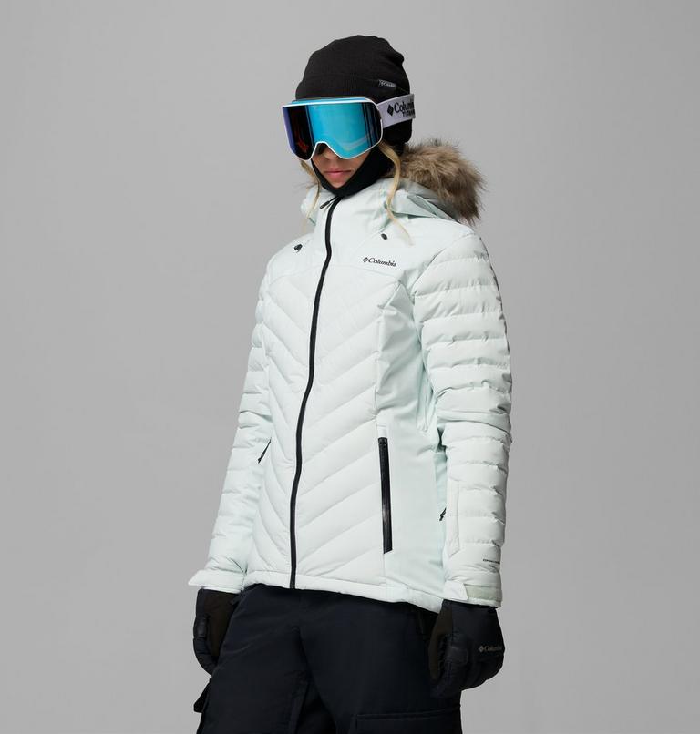 Women's Bird Mountain II Insulated Down Ski Jacket, Color: Tea Light, image 4
