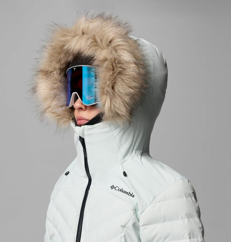 Women's Bird Mountain II Insulated Down Ski Jacket, Color: Tea Light, image 10