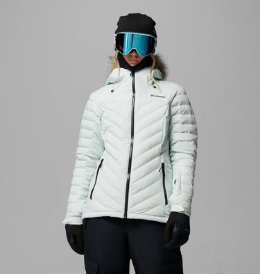 Women's Bird Mountain II Insulated Down Ski Jacket, Color: Tea Light, image 9