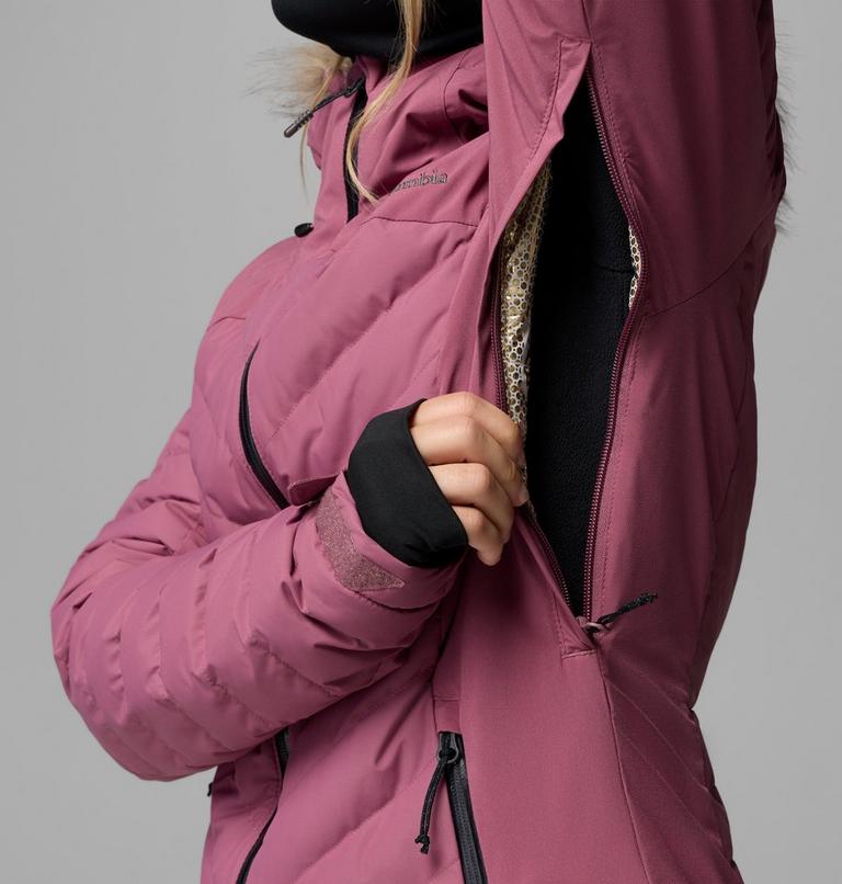 Women's Bird Mountain II Insulated Down Ski Jacket, Color: Antique Mauve, image 13