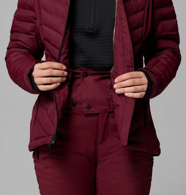 Women's Bird Mountain II Insulated Down Ski Jacket, Color: Rich Wine, image 7