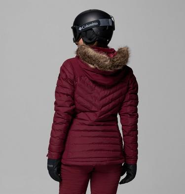 Women's Bird Mountain II Insulated Down Ski Jacket, Color: Rich Wine, image 7