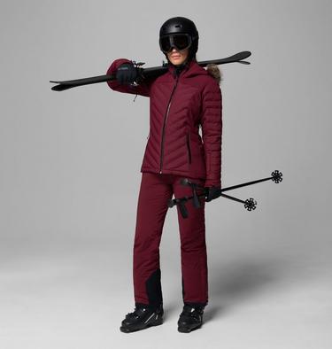 Women's Bird Mountain II Insulated Down Ski Jacket, Color: Rich Wine, image 4