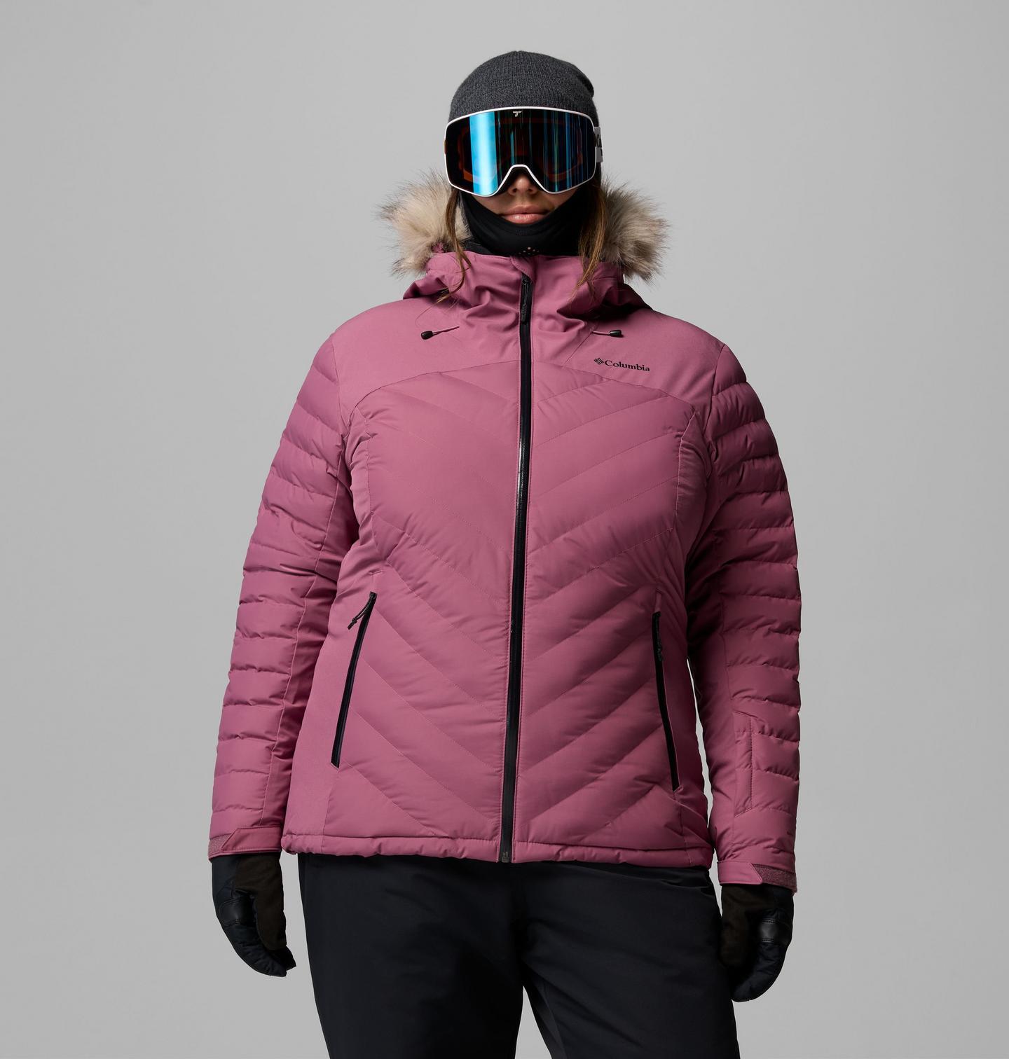 Женская куртка Columbia Bird Mountain III Insulated Jacket - Plus Size, цвет: Состаренный розовато-лиловый — фото 1