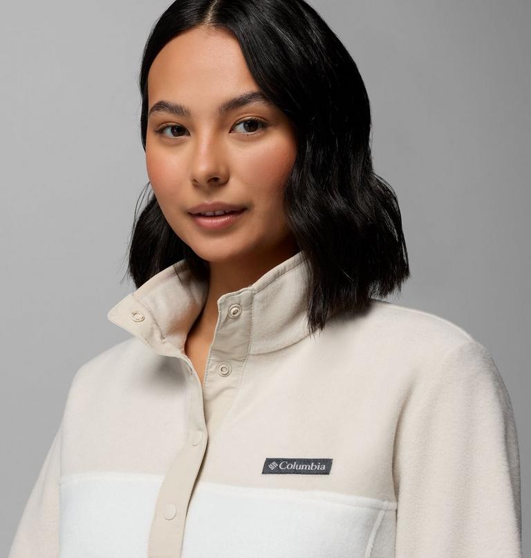 Women's Benton Springs Half Snap Pullover, Color: Sea Salt, Dark Stone, image 5