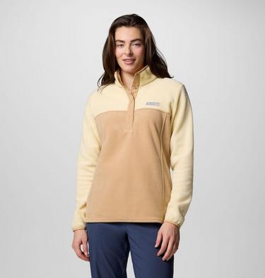 Sweat polaire pressionné Benton Springs femme, Color: Canoe, Lemon Wash, image 1