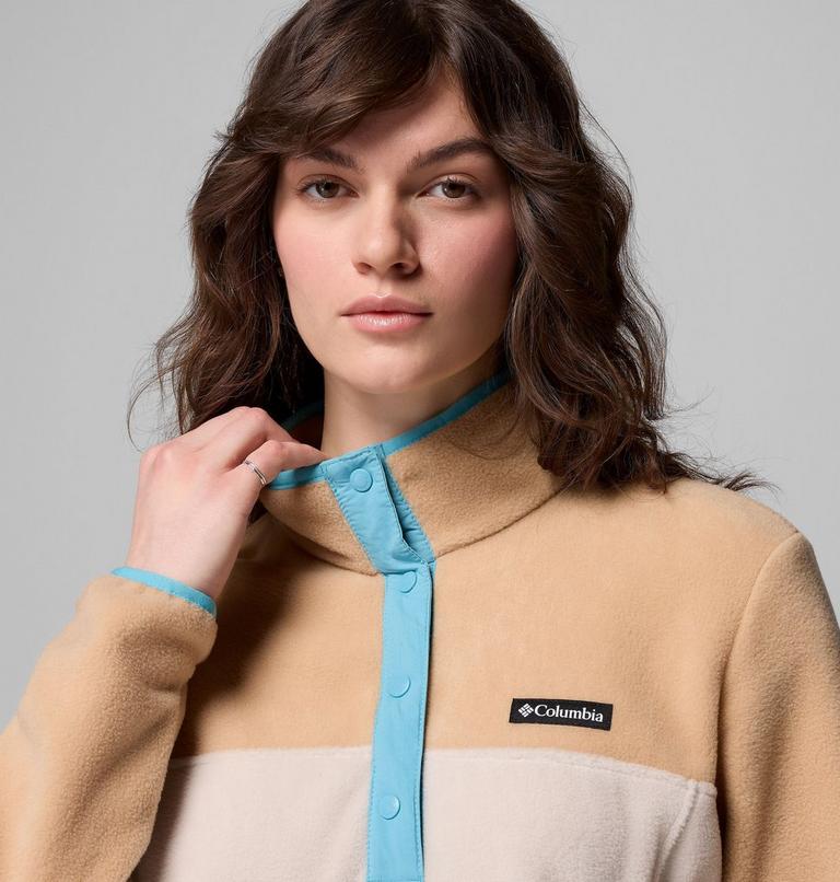 Women's Benton Springs Half Snap Pullover, Color: Dark Stone, Canoe, Vintage Blue, image 5