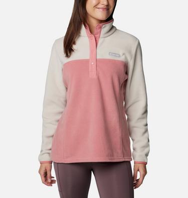 Women's Benton Springs Half Snap Pullover, Color: Dark Stone, Pink Agave, image 19
