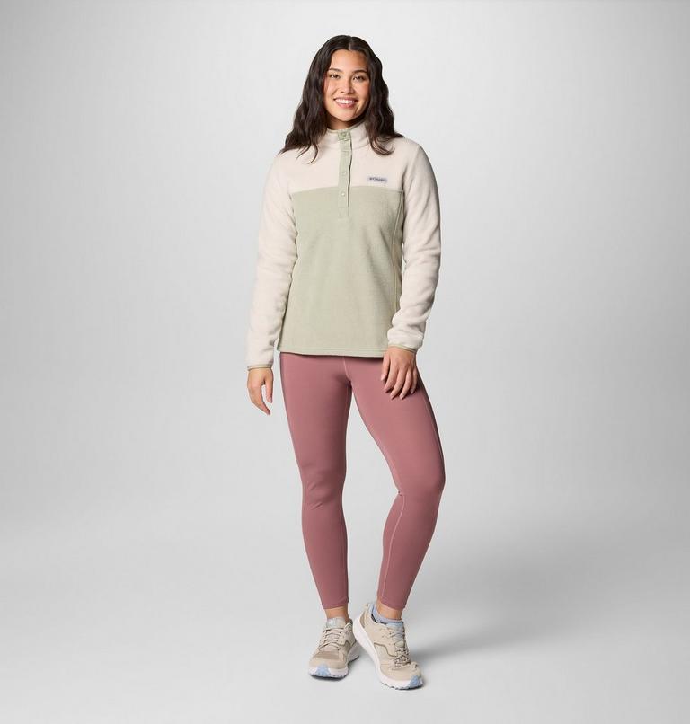 Women's Benton Springs Half Snap Pullover, Color: Dark Stone, Safari, image 3