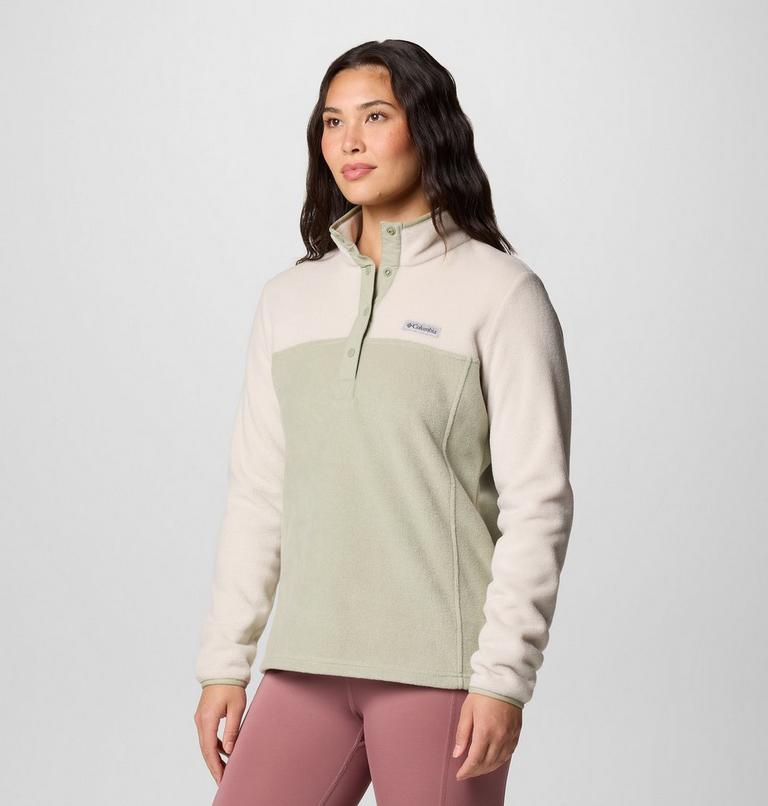 Women's Benton Springs Half Snap Pullover, Color: Dark Stone, Safari, image 4