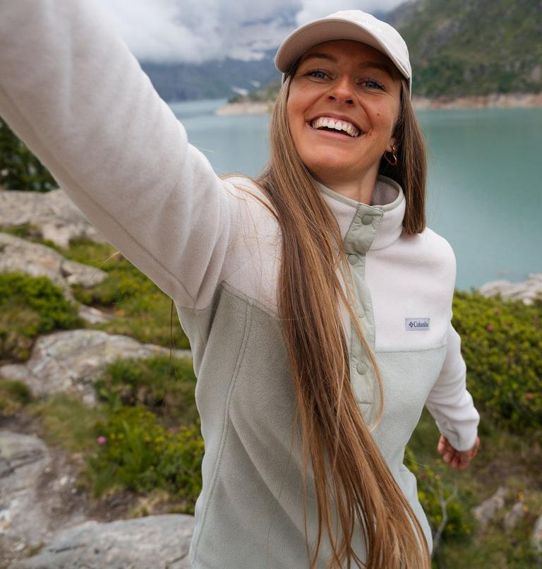Women's Benton Springs Half Snap Pullover, Color: Dark Stone, Safari, image 6