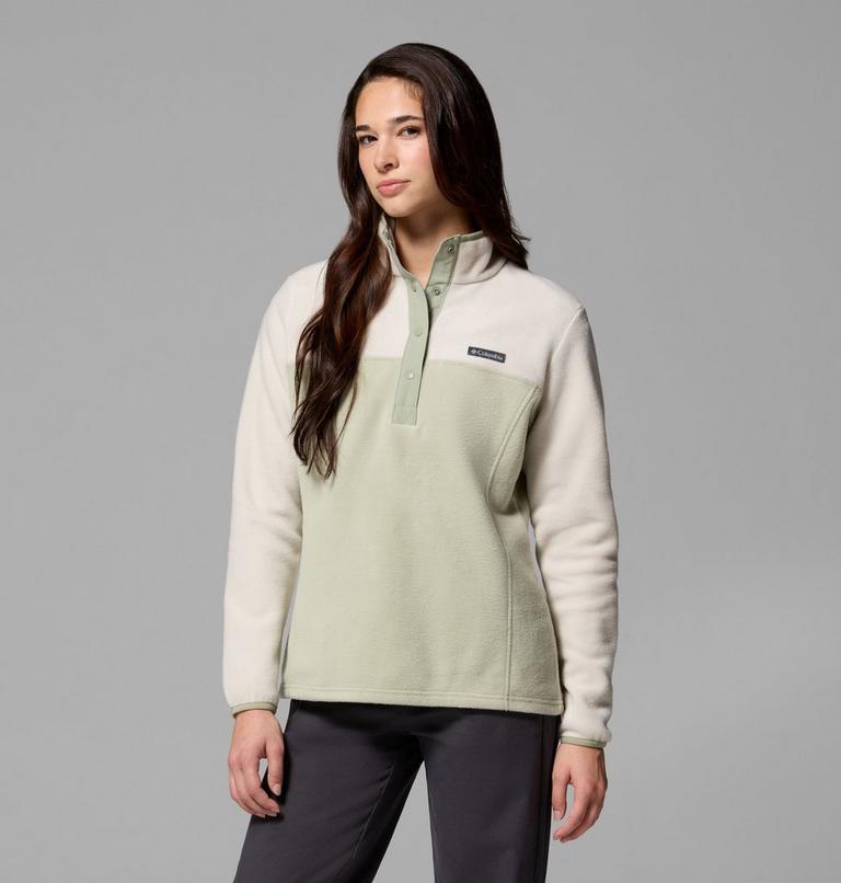 Women's Benton Springs Half Snap Pullover, Color: Safari, Dark Stone, image 1